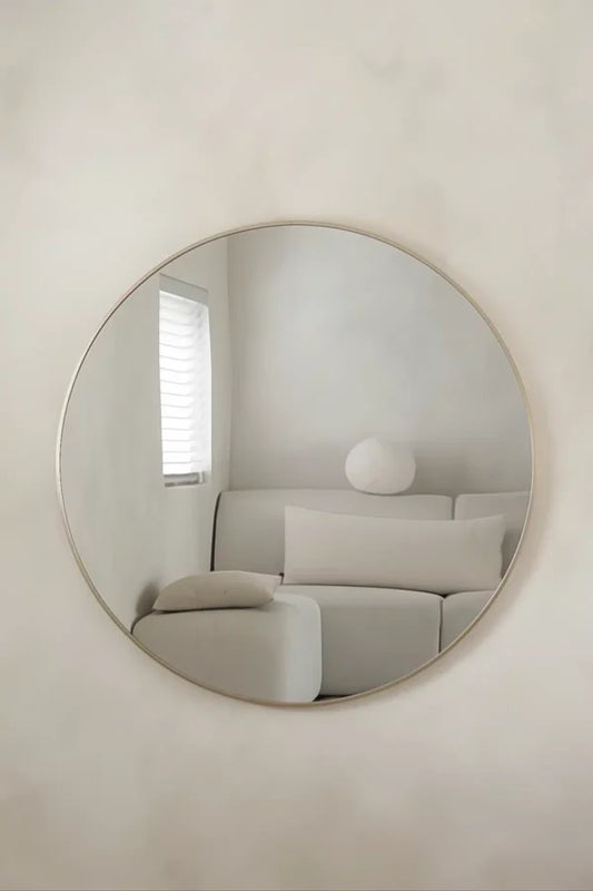 Nea Ronde spiegel 80 cm – Greige