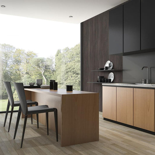 Koper-Eik Akoestisch Wandpaneel – 280×60 cm