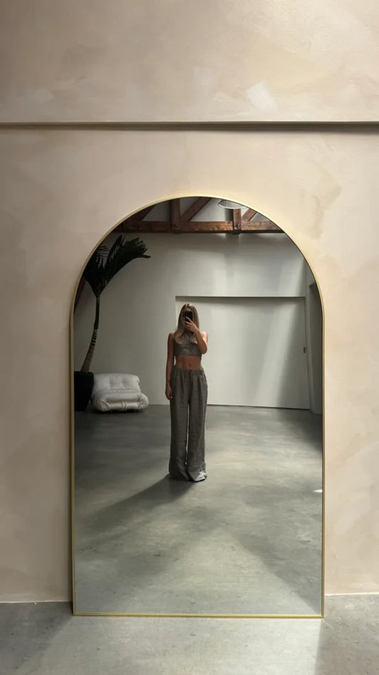 MEGA GROTE SPIEGEL MOON | 200 cm x 120 cm goud