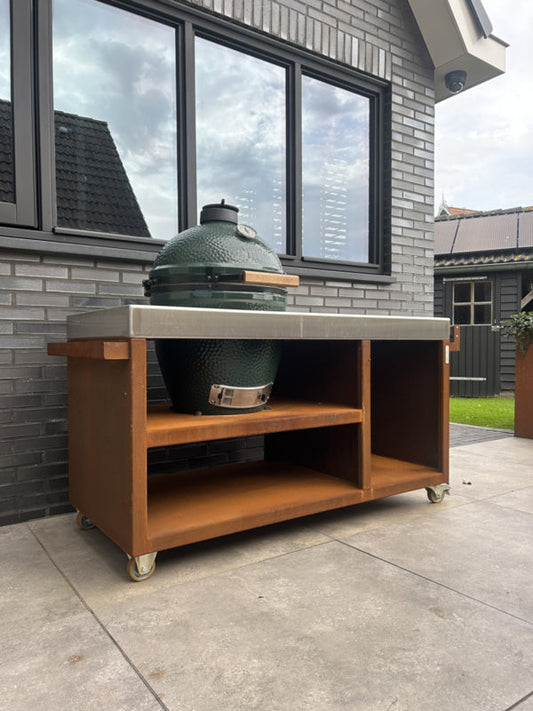 RVS buitenkeuken voor Big Green Egg