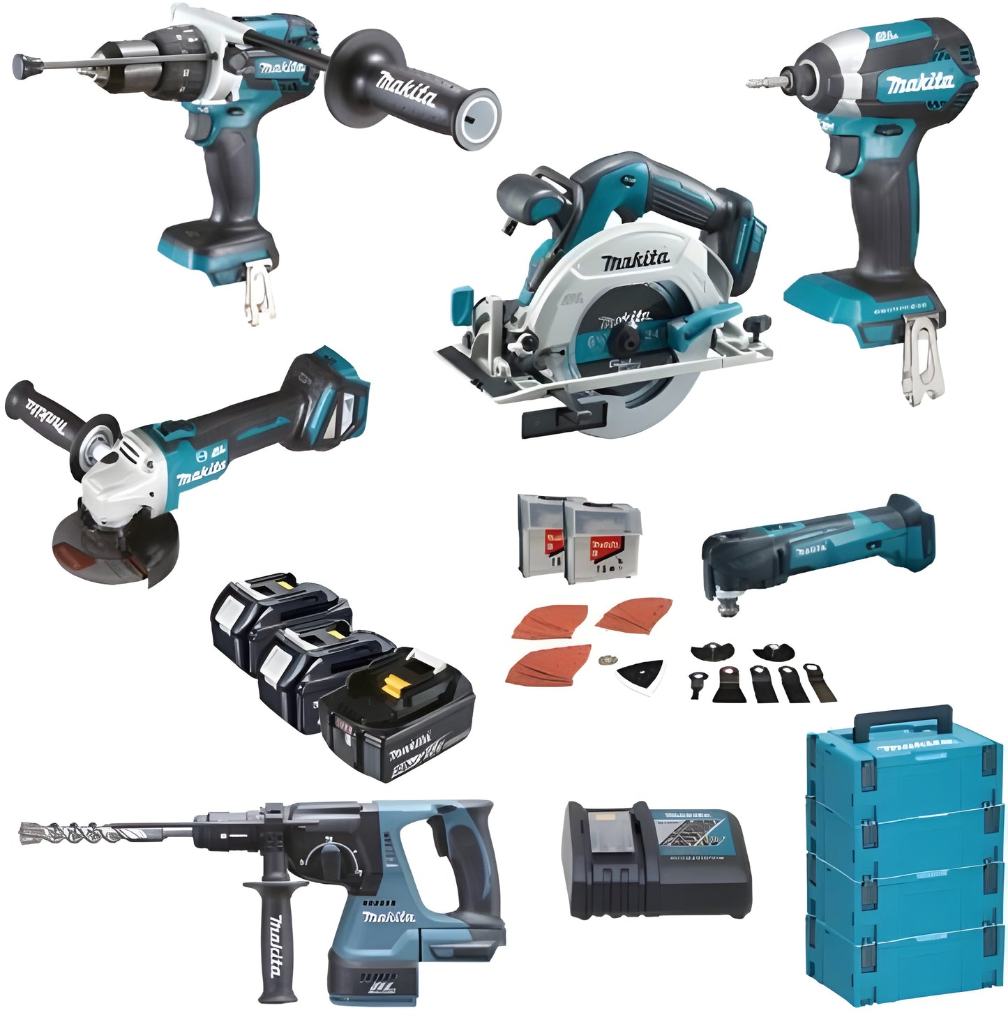 Makita DLX6085TJ | Combiset | 18 V | 2x 5.0 Ah Accu