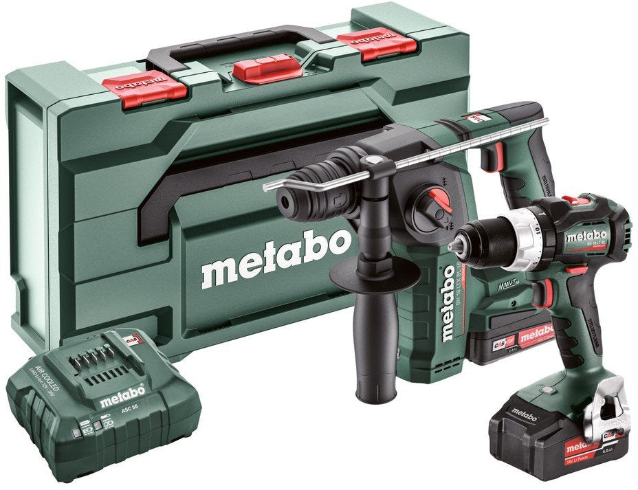 Metabo Combo-set 2.5.2 snoerloze machines BS 18 LT BL + BH 18 LTX | 18v 2,0 Ah/4.0Ah