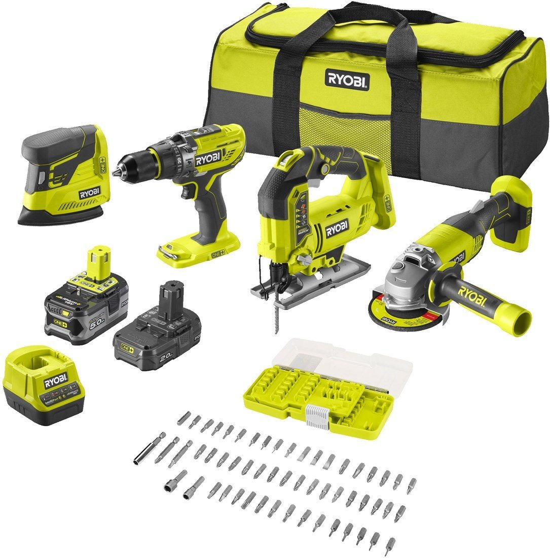 Ryobi R18CK4F-252S | ONE+ 18V Accu 4-delig combo kit