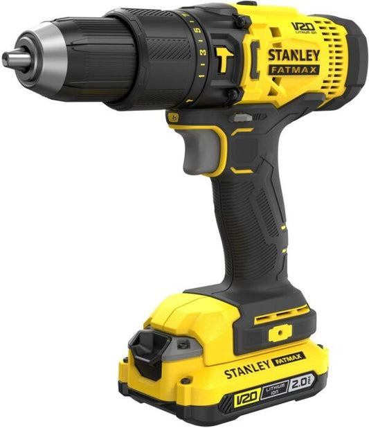 Stanley FATMAX SFMCK461D2S V20 Combo Kit | 18V Accu Schroefklopboormachine + Accu Slagschroevendraaier | 2 Accu’s + Lader