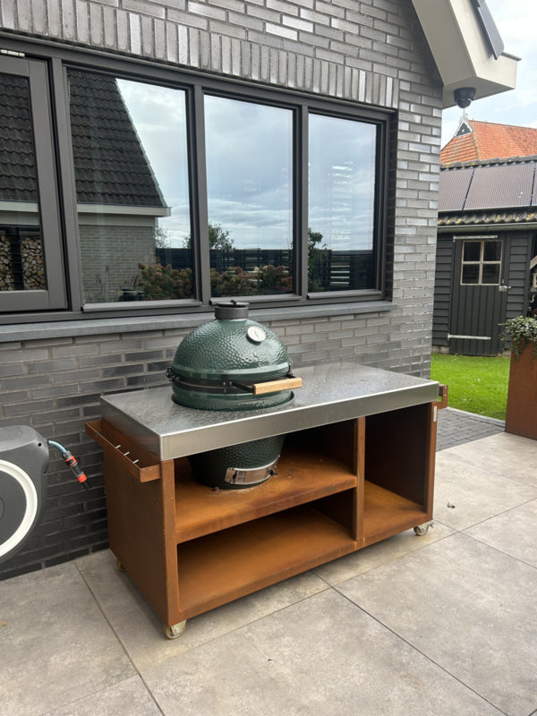 RVS buitenkeuken voor Big Green Egg