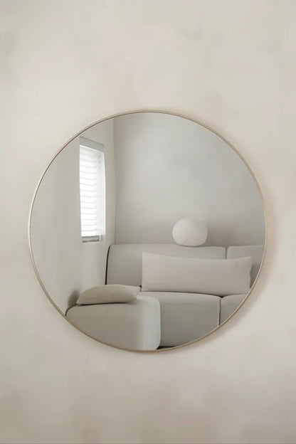 Nea Ronde spiegel 80 cm – Greige