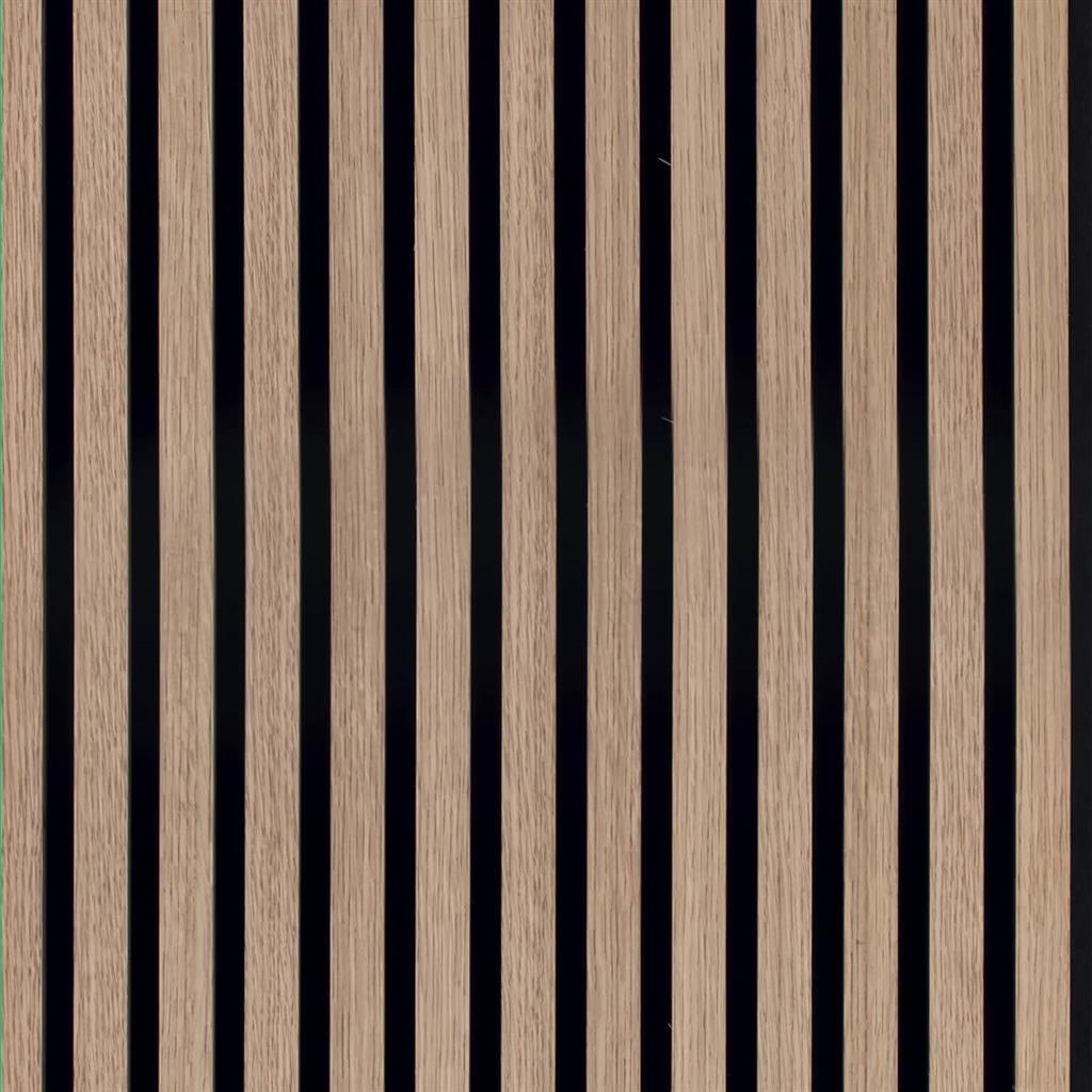 Akoestisch wandpaneel van licht eikenhout – 280×60 cm