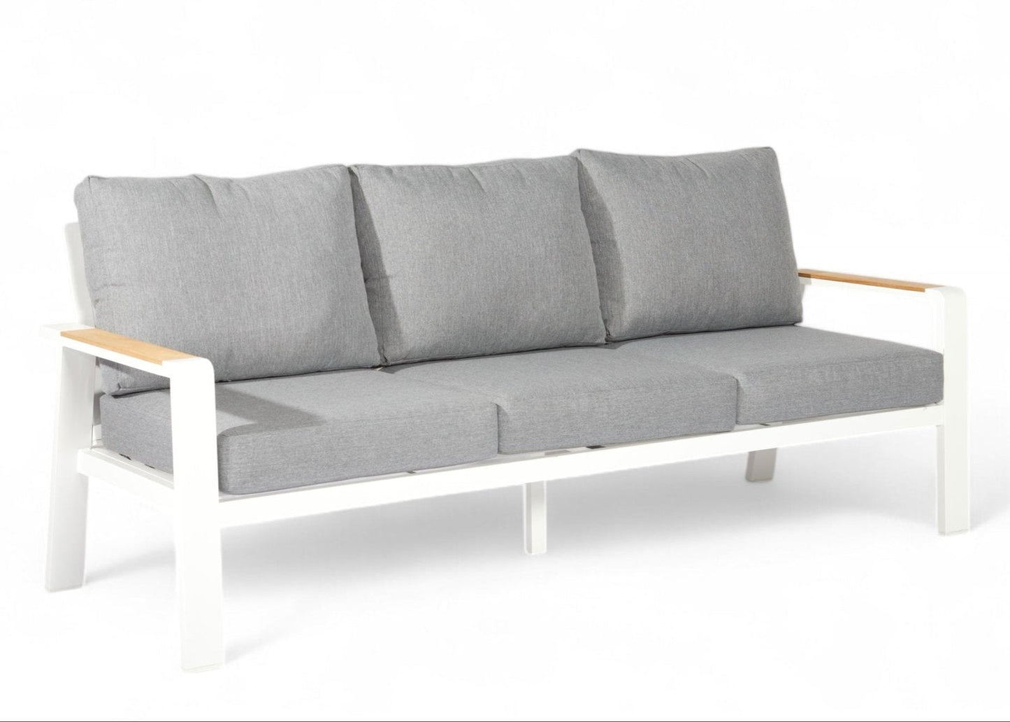 Wit aluminium lounge-sofa-bankset – SALTO LAND