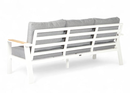 Wit aluminium lounge-sofa-bankset – SALTO LAND
