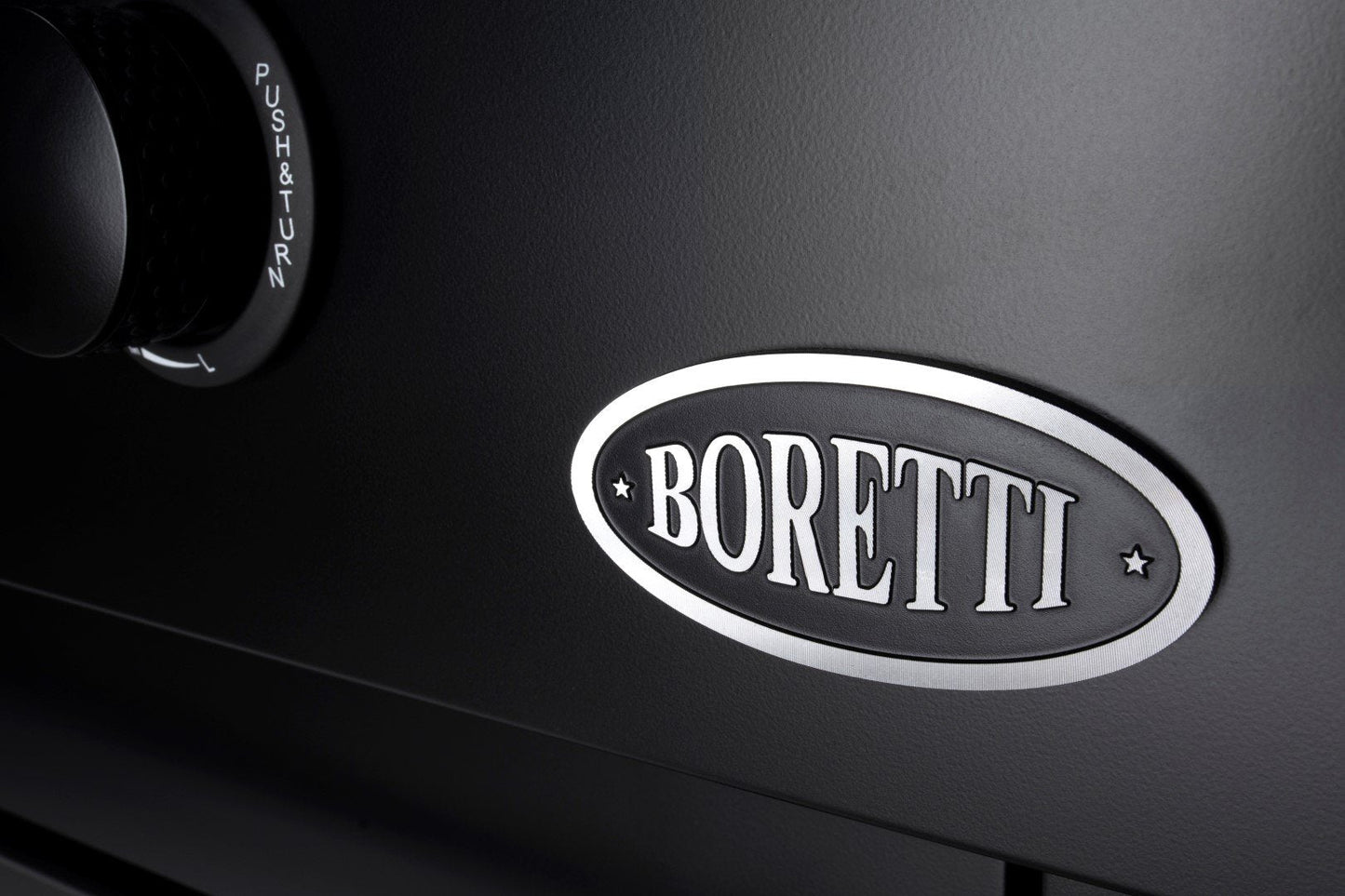 Boretti Luciano zwarte buitenkeuken met geïntegreerde koelkast