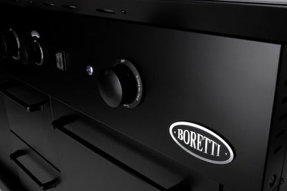 Boretti Luciano zwarte buitenkeuken met geïntegreerde koelkast