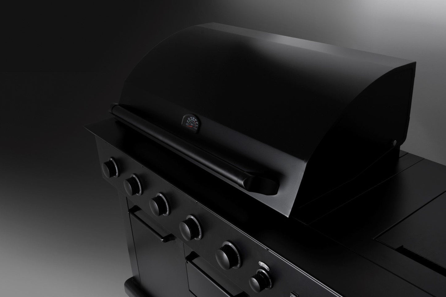 Boretti Luciano zwarte buitenkeuken met geïntegreerde koelkast