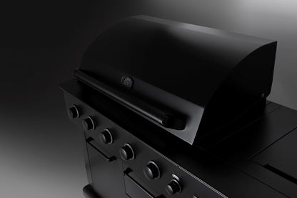 Boretti Luciano zwarte buitenkeuken met geïntegreerde koelkast