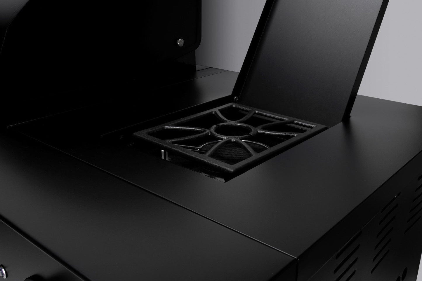 Boretti Luciano zwarte buitenkeuken met geïntegreerde koelkast