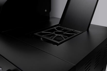 Boretti Luciano zwarte buitenkeuken met geïntegreerde koelkast