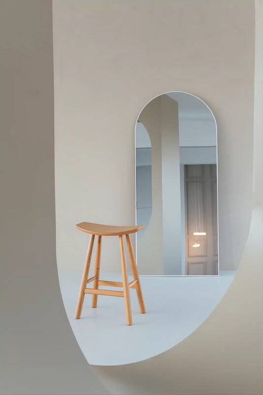 Maj Boogspiegel 180×80 cm – Mat Wit