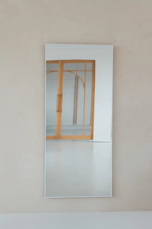 Finn Rechthoekige spiegel 180×80 cm – Mat Wit