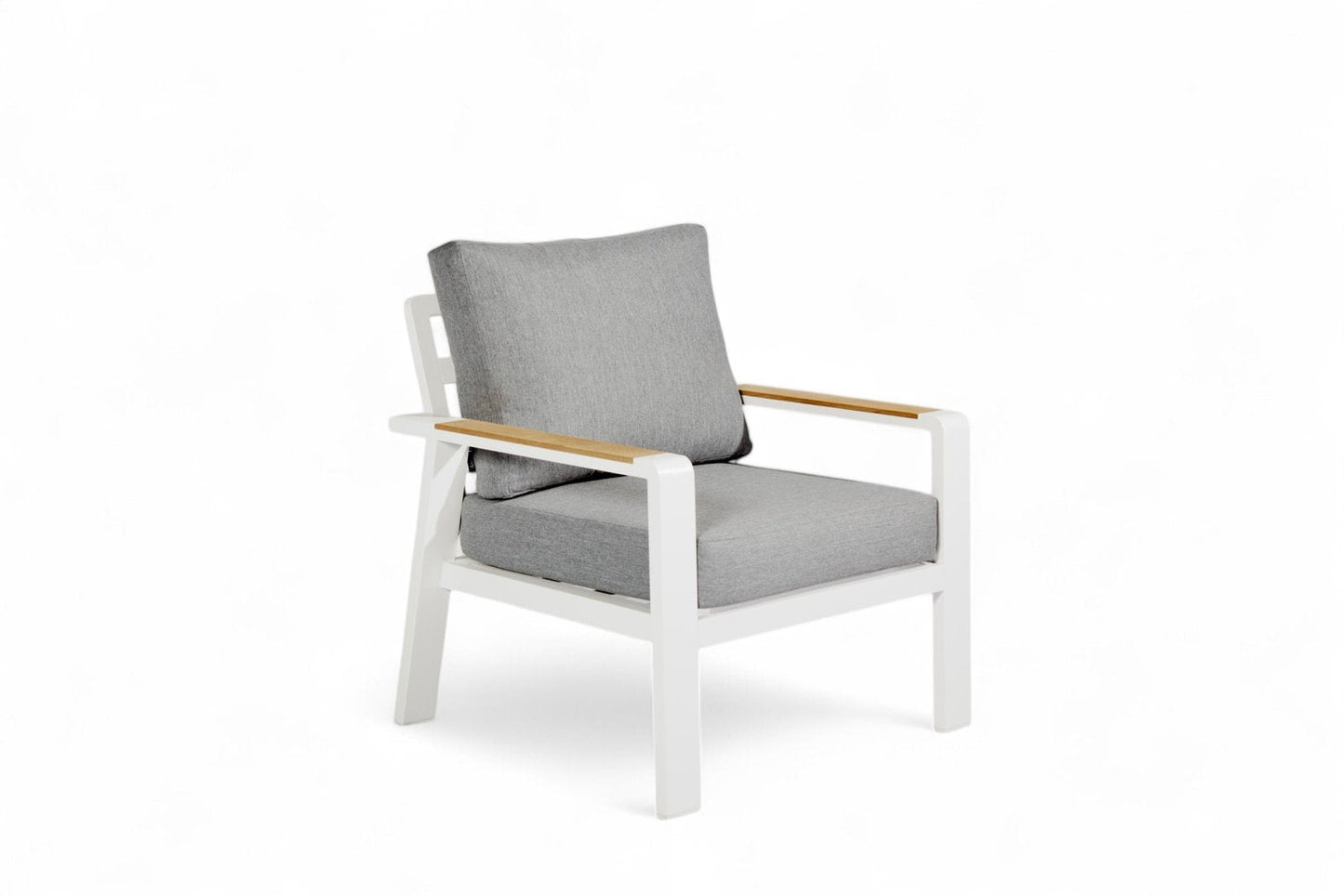 Wit aluminium lounge-sofa-bankset – SALTO LAND