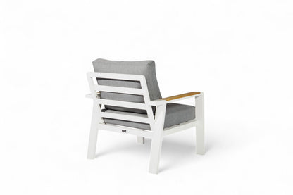 Wit aluminium lounge-sofa-bankset – SALTO LAND