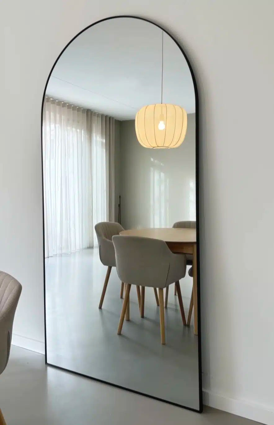 Maj Boogspiegel 215×110 cm – Zwart