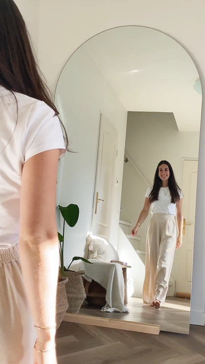 Maj Oak Boogspiegel Eikenhout 180×80 cm