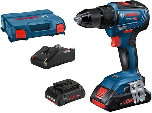 Bosch Blauw GSR 18V-55 Professional Accu schroef-boormachine | 4.0Ah Li-Ion