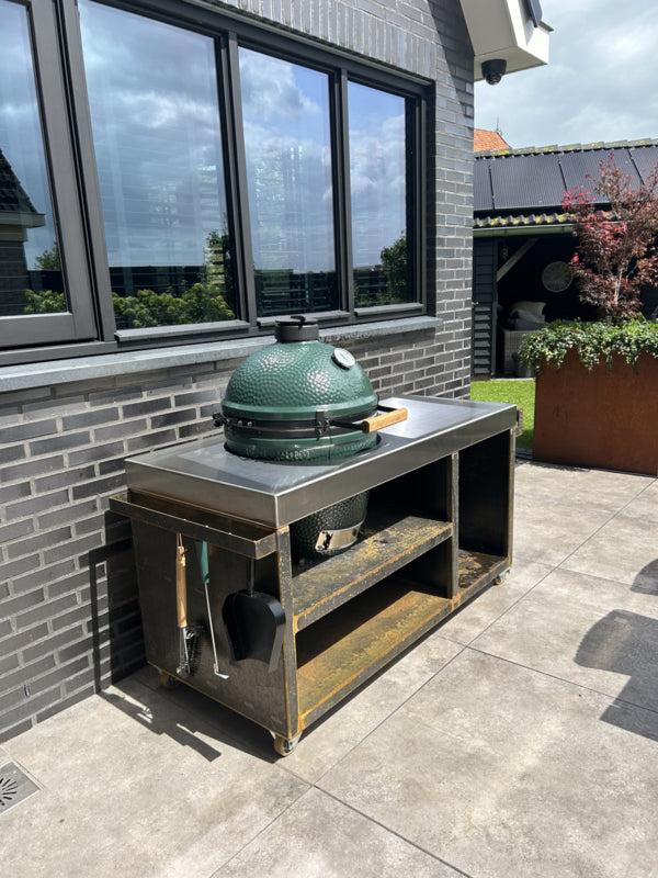 RVS buitenkeuken voor Big Green Egg