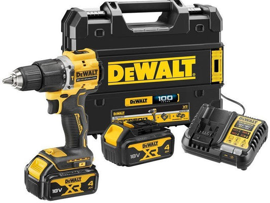 DeWalt DCD100YM2T-QW Accu klopboormachine 18V 4,0Ah Li-Ion in TSTAK koffer – 100 year Special Edition