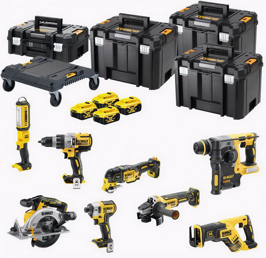 DeWalt DCK853P4T 8-Delige voordeelset | 4x 18V 5,0Ah in T-Stak koffers