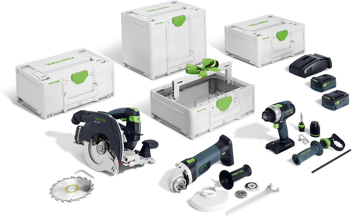 Festool HKC 55/TPC 18/AGC 18/TB 137 Accu-comboset bouwtimmeren