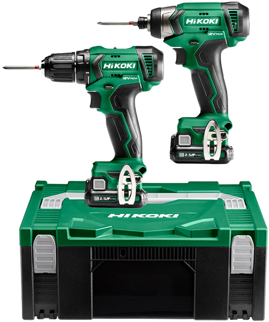 Hikoki KC12DAWAZ | Accu slagschroevendraaier en boor-schroefmachine 12V | Incl. accu’s en lader