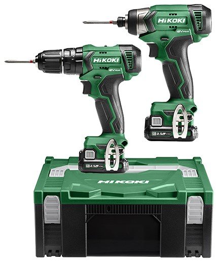 Hikoki KC12DAWBZ | Accu slagschroevendraaier en klop-boor-schroefmachine | Incl. 2 accu’s en lader