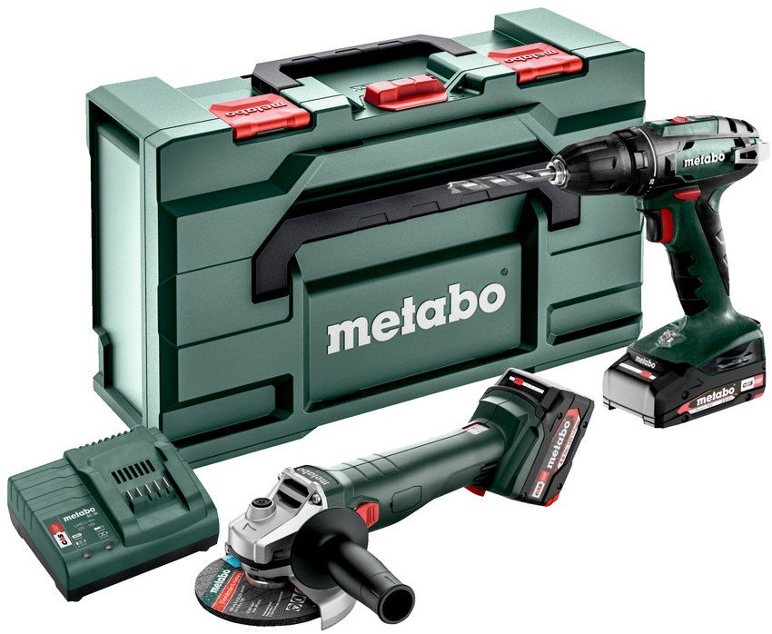 Metabo Accu Combo Set 2.6.6 18V: BS18+W187 | 1x 4,0Ah, 1x 2,0Ah, SC 30