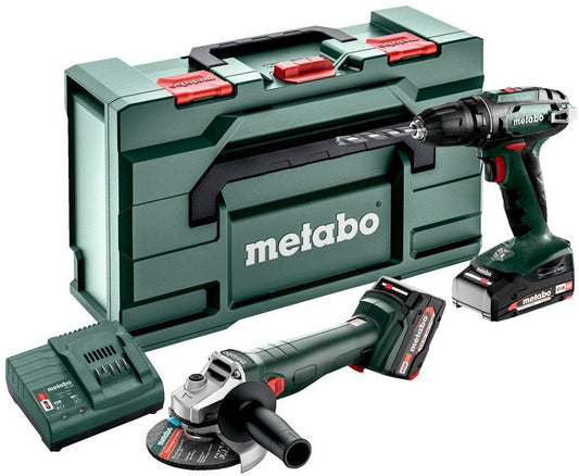 Metabo Accu Combo Set 2.6.6 18V: BS18+W187 | 1x 4,0Ah, 1x 2,0Ah, SC 30