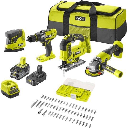 Ryobi R18CK4F-252S | ONE+ 18V Accu 4-delig combo kit